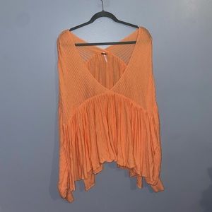 free people mykonos v neck sweater